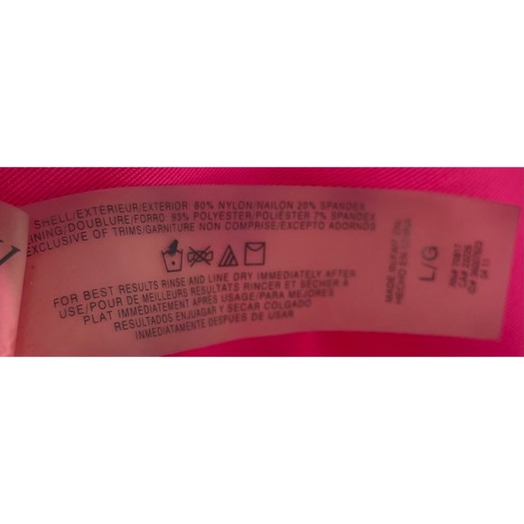 Victoria's Secret Women's Size Large Pink & Gold Heart Polka Dot Bikini Top - Picture 5 of 5